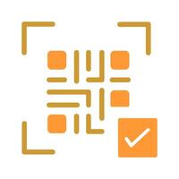 QR Code Link Icon Design vector