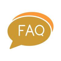 FAQ Section Icon Design vector