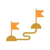 Milestones Icon Design vector