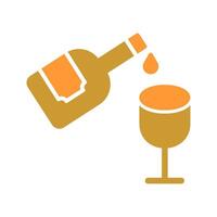 Wine Pouring Icon Design vector