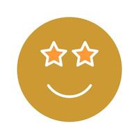 Star-Struck Icon Design vector