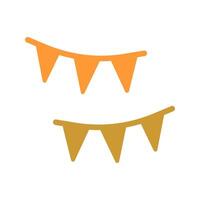 Streamers Icon Design vector