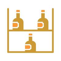 Wine Rack Icon Design vector