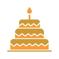 Cake Topper Icon Design vector