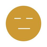Neutral Face Icon Design vector