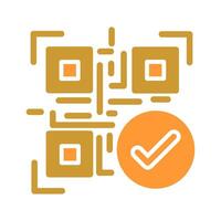 Barcode Verification Icon Design vector