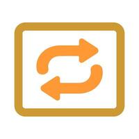 Repeat Button Icon Design vector