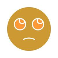 Face with Rolling Eyes Icon Design vector