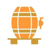 Wine Cask Icon Design vector