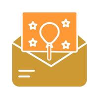 Party Invitation Icon Design vector
