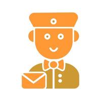 Mail Carrier Icon Design vector