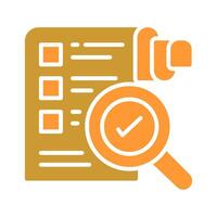 Profile Evaluation Icon Design vector