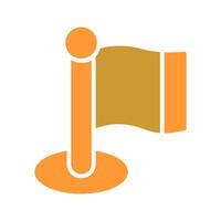 Flagpole Icon Design vector
