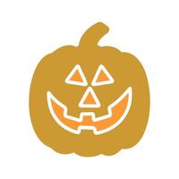 Jack-O-Lantern Icon Design vector