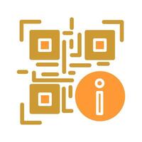 QR Code Information Icon Design vector