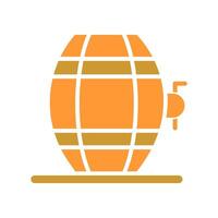 Wine Barrel Rack Icon Design vector