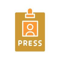 Press Pass Icon Design vector