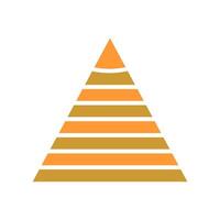 Pyramid Graph Icon Design vector