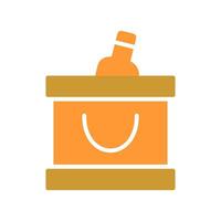 Wine Cooler Icon Design vector