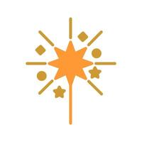 Sparklers Icon Design vector