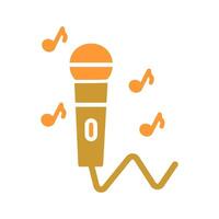 Karaoke Icon Design vector