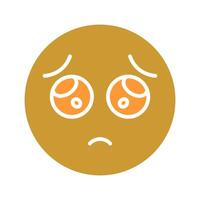 Pleading Face Icon Design vector