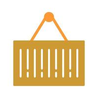 Barcode Sales Icon Design vector