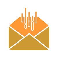 Mail Sorting Icon Design vector