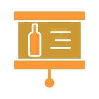 Wine Presentation Icon Design vector