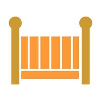 Nursery Cots Icon Design vector