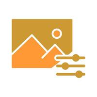 Photo Editing Tools Icon Design vector