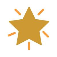 Glowing Star Icon Design vector