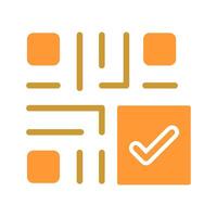 QR Code Checkout Icon Design vector