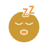 Sleeping Face Icon Design vector