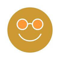 Nerd Face Icon Design vector