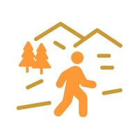 Nature Walk Icon Design vector