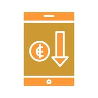 Money Loss Icon Design vector