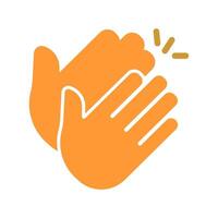 Clapping Hands Icon Design vector