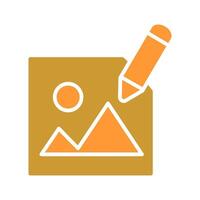 Photography Editing Icon Design vector