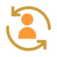 Retargeting Icon Design vector