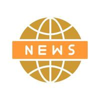 News Globe Icon Design vector