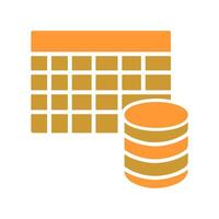Table Data Icon Design vector