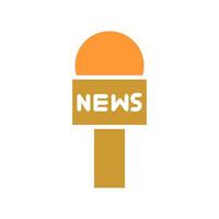 News Microphone Icon Design vector