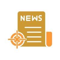 News Scoop Icon Design vector