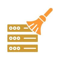 Data Cleaning Icon Design vector