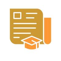 Journalism Education Icon Design vector