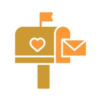 Mailbox with Mail Icon Design vector