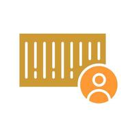 Barcode ID Icon Design vector