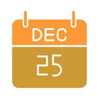 25 December Icon Design vector