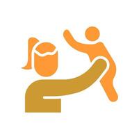 Mother and Son Icon Design vector